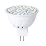 Spotlight Plastic Corn Light Household Energy-saving SMD Small Light Cup LED Spotlight, Number of lamp beads: 48 beads (MR16-White)