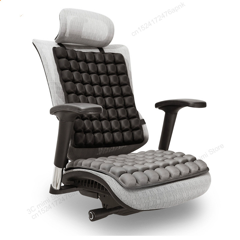 Air Cushion 3D Airbag Breathable Office Beautiful Buttocks Cushion Decompression Massage Cushion (Black Cushion)
