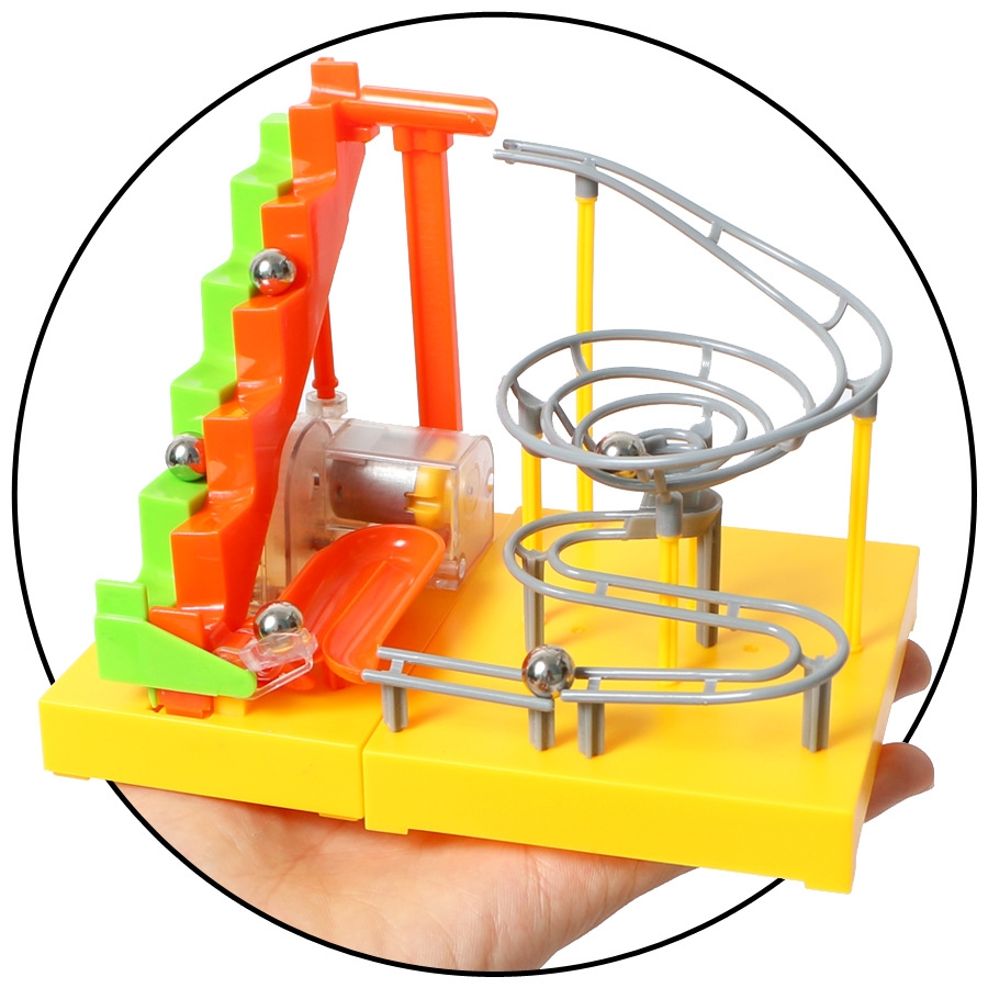 DIY Assembled Electric Track Ball Blocks Early Education Puzzle Children Building Blocks Toys (9922)