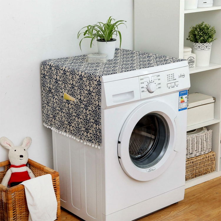 55x130cm Household Washing Machine Dust Cover Kitchen Refrigerator Dustproof Cover (Dandelion)