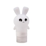 Multi-purpose Outdoor Travel Portable Bottle Squeeze Bottle Silicone Little Empty Bottle, Capacity: 75ml (White)