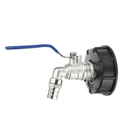 to PP BALL VALVE & 3/4" Barbed Hose Tail S60X6 IBC ADAPTER 