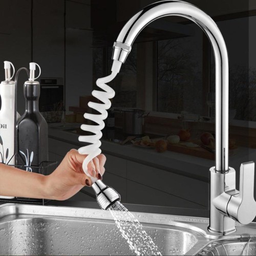 Stretchable Faucet Extender Water Saving Tap 360 Rotation Shower Head Water Filter Sprayer for Kitchen Bathroom