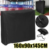 Black Table Tennis Protector 160cm Waterproof Dustproof Ping Pong Table Storage Cover