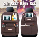 PU Auto Car Seat Back Multi-Pocket Storage Bag Organizer Holder Accessory Black Car Seat Chair Cushion
