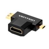 Vention Micro HDMI to HDMI Adapter 3D 1080P Mini HDMI Male to HDMI Female Converter for TV Monitor Projector Camera Micro HDMI