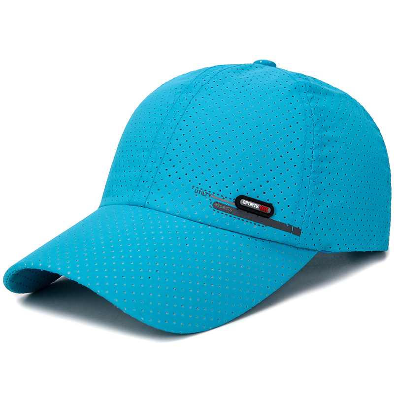 Summer Men and Women Breathable Mesh Hat Adjustable Quick Dry Cap Visor Baseball Sports Cap