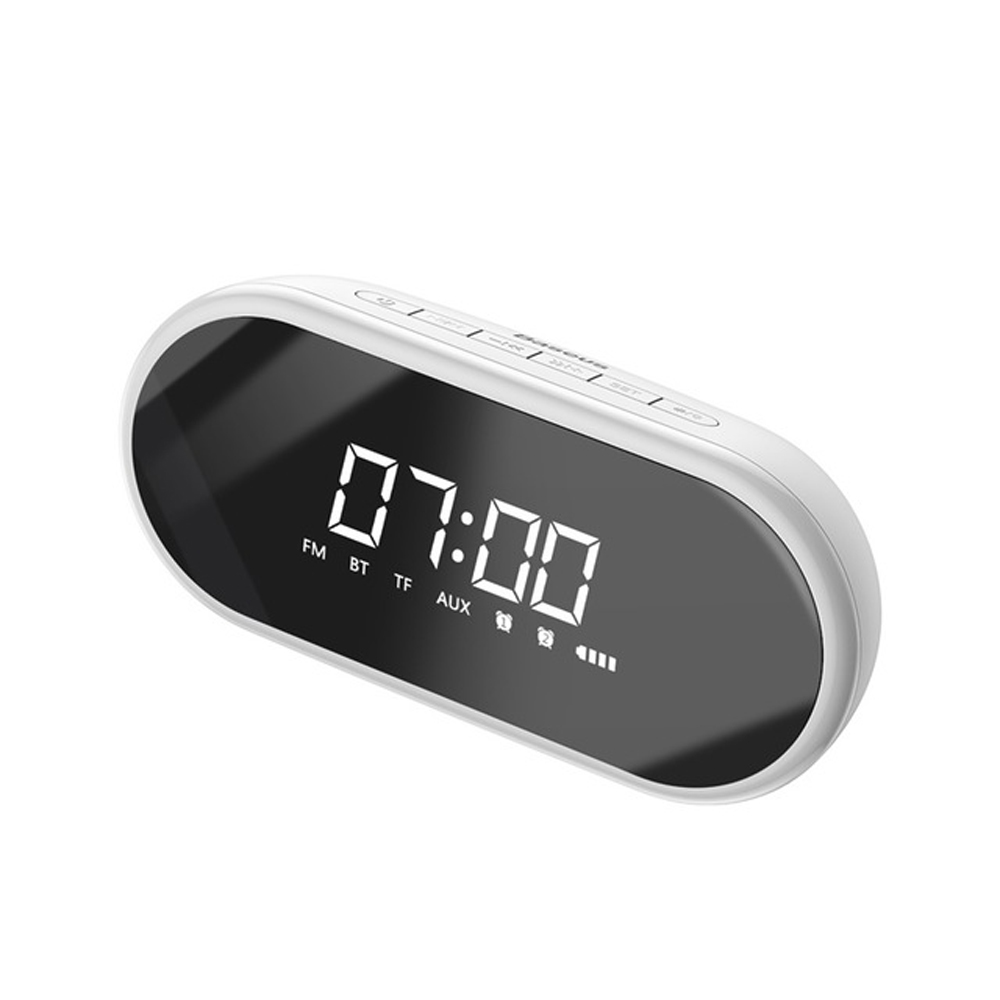 Baseus Wireless bluetooth LED Digital Display Night light Alarm Clock HIFI Speaker For Home & Office