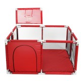 66x128x128CM Outdoor Child Safety Gate Play Mat 4 Panel Fence Baby Playpen Interactive Kids Play Pen
