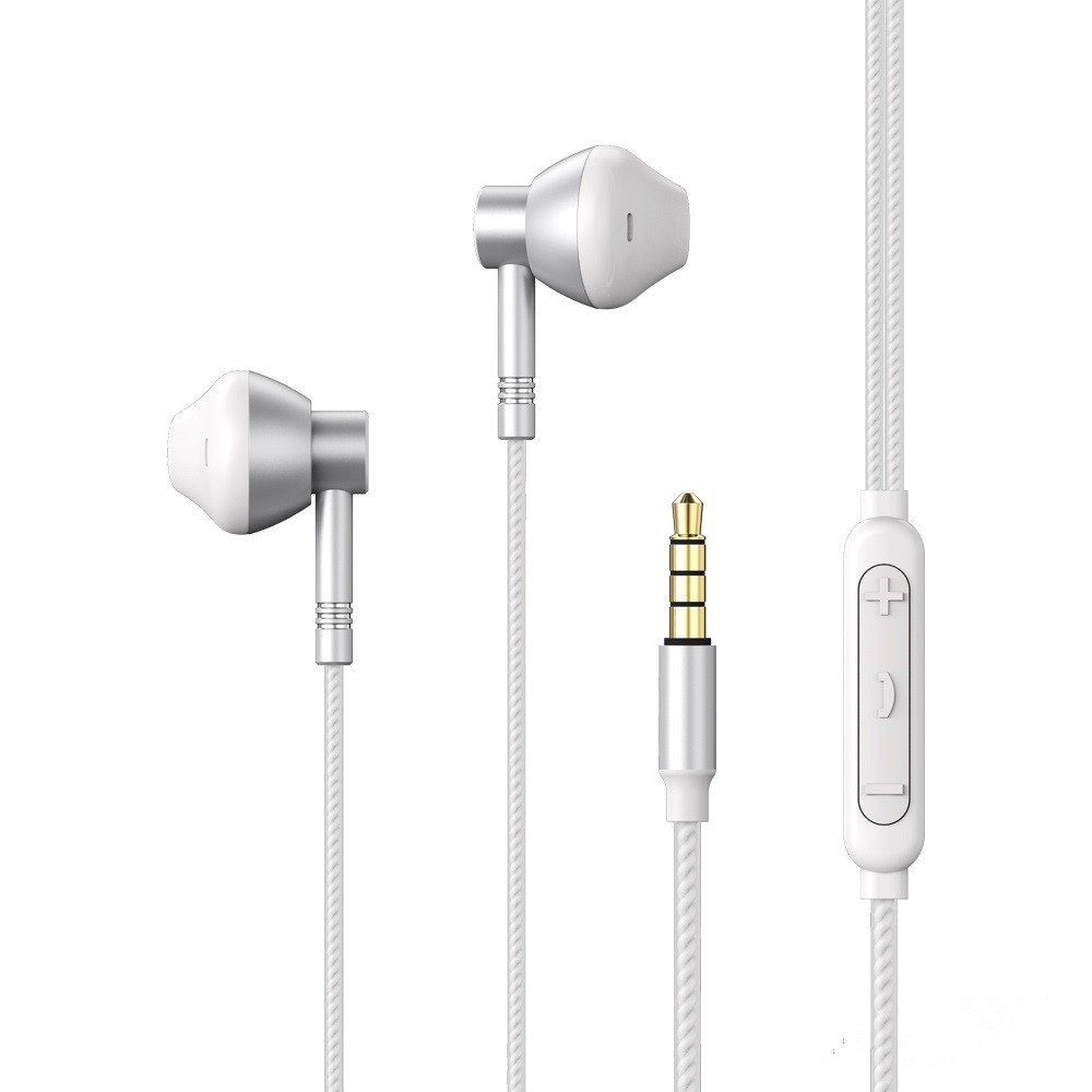 REMAX RM-201 Metal Music Call Wired In-ear Earphone Headphone with Mic for iphone Xiaomi