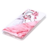 For Galaxy A51 Marble Pattern Soft TPU Protective Case (Plum Blossom)