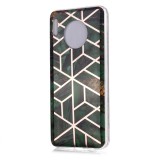 For Huawei Mate 30 Pro Plating Marble Pattern Soft TPU Protective Case (Green)