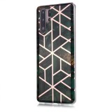 For Huawei P30 Pro Plating Marble Pattern Soft TPU Protective Case (Green)