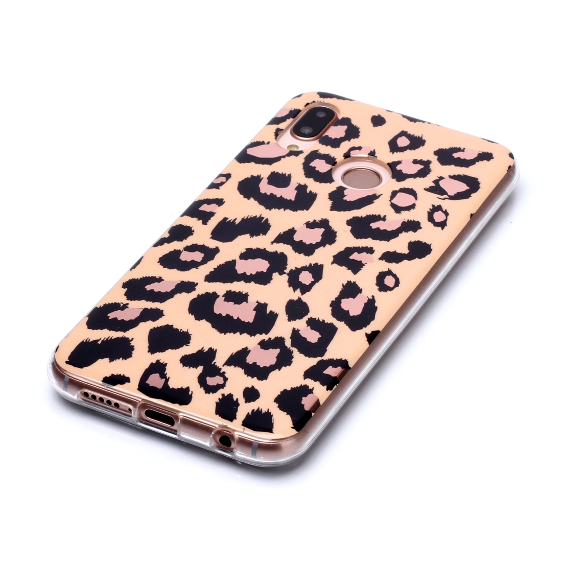 For Huawei P20 lite / nova 3e Plating Marble Pattern Soft TPU Protective Case (Leopard)