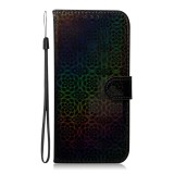 For Galaxy A71 Solid Hyun Color Magnetic Attraction Horizontal Flip Leather Case with Lanyard, Support Holder & Card Slot & Wallet (Black)