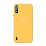 For Galaxy A01 Frosted Candy-Colored Ultra-thin TPU Phone (Yellow)