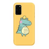 For Galaxy S20 Cartoon Animal Pattern Shockproof TPU Protective Case (Yellow Crocodile Bird)