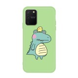 For Galaxy A91 & S10 Lite Cartoon Animal Pattern Shockproof TPU Protective Case (Green Crocodile Bird)