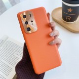 For Huawei P40 Pro All-Inclusive Pure Prime Skin Plastic Case with Lens Ring Protection Cover (Orange)
