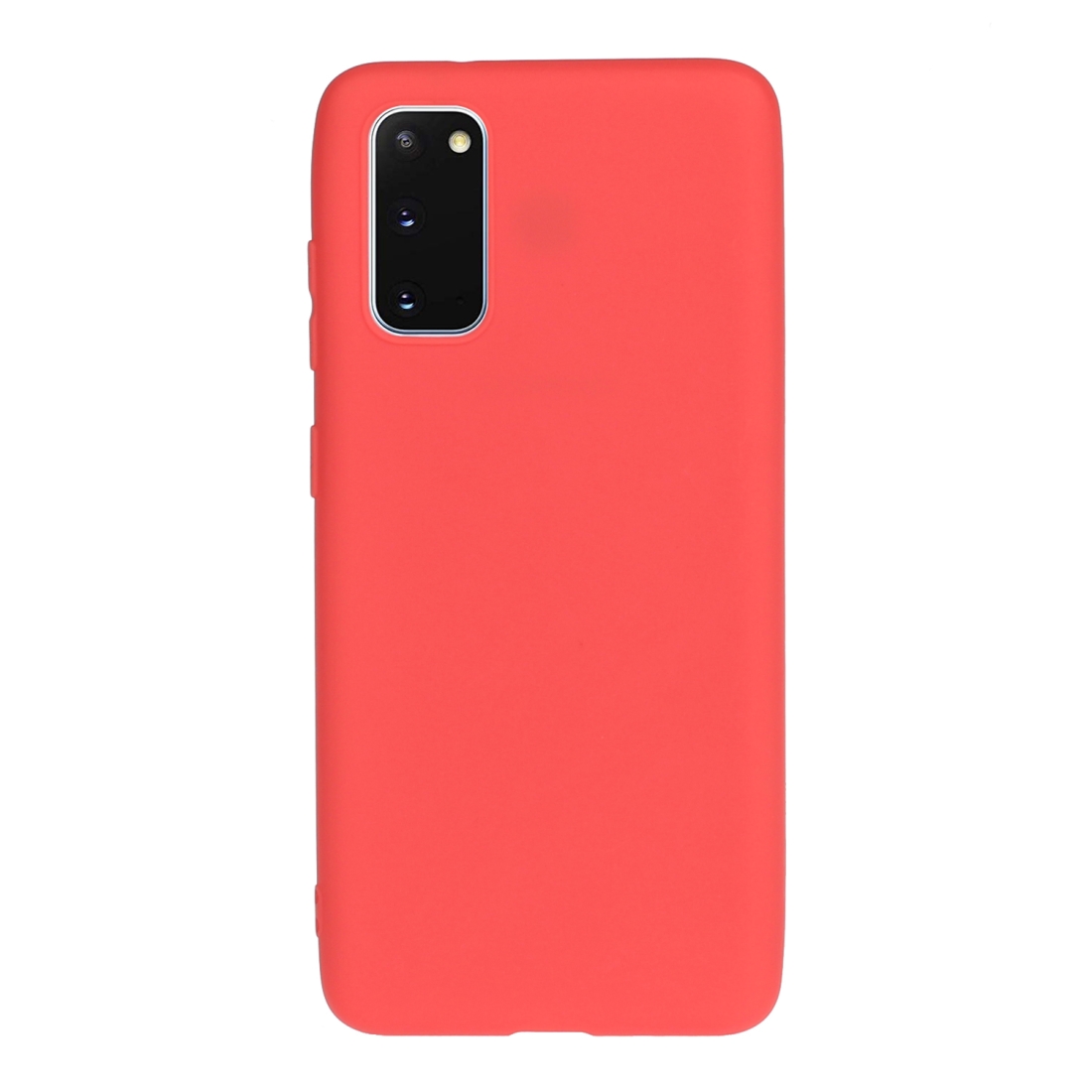 For Galaxy S20 Frosted Candy-Colored Ultra-thin TPU Phone Case (Red)