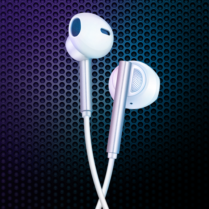 Bakeey M16 3.5mm In-ear Earphone 1.2m Elegant 6D Stereo Super Bass Half In-ear Earbuds Wired Control Headphone with Mic