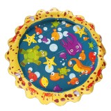 Yellow Lace Inflatable Water Spray Cushion Inflatable Toy Lawn Beach Game Toys
