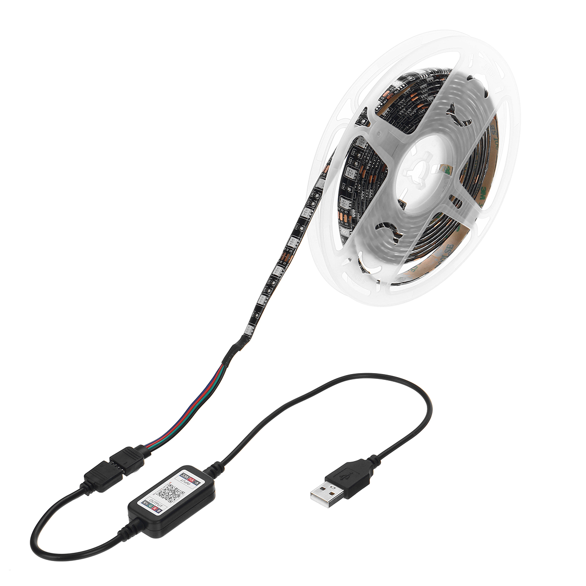 1/3/5M USB Waterpoof 5050 LED Strip Lights RGB Music Backlight bluetooth APP Remote