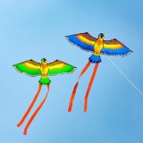 110x55cm Colorful Parrot Kite Flying Toys Children Outdoor Game Activities