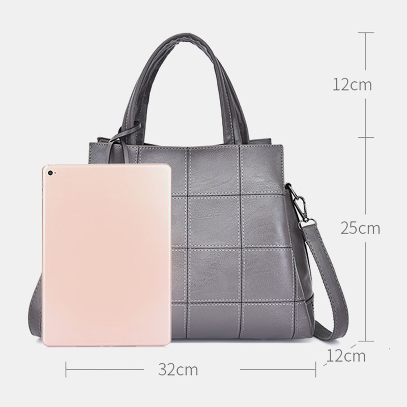Women Solid Business Handbag Crossbody Bag Shoulder Bag