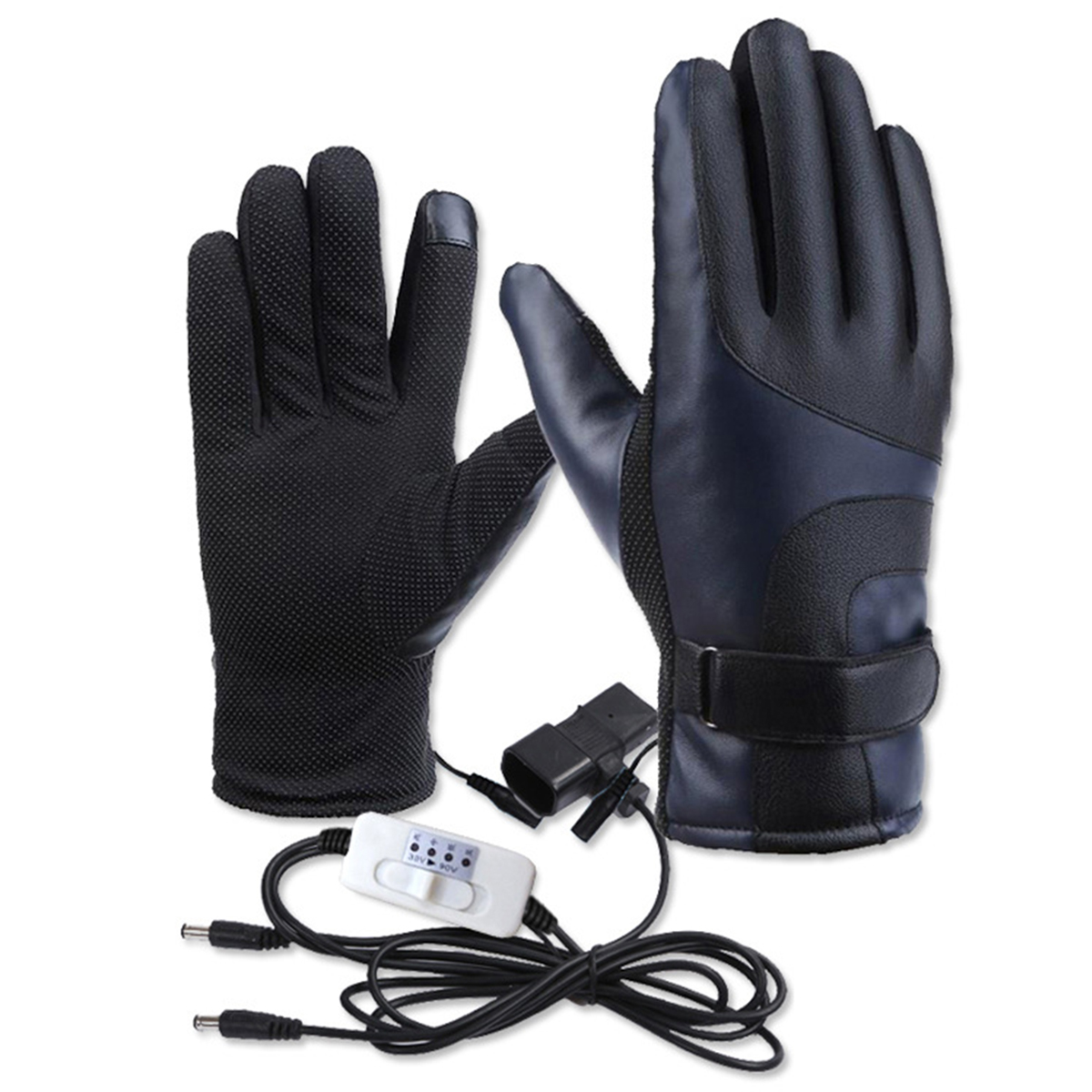 4-Gear Motorcycle Heated Gloves Ski Cycling Winter Warm Waterproof Windproof