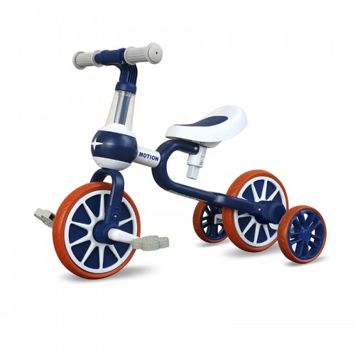 PORSA PIM 3-in-1 Kids Tricycles Baby Balance Bike Ride Slip Dual Mode Children Bike with Detachable Pedal Training Wheels for 1-4 Year Old Baby