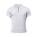 Summer Outdoor Cotton Men Short Sleeve Shirt Plus Size Gym Bodybuilding Fitness T-Shirt