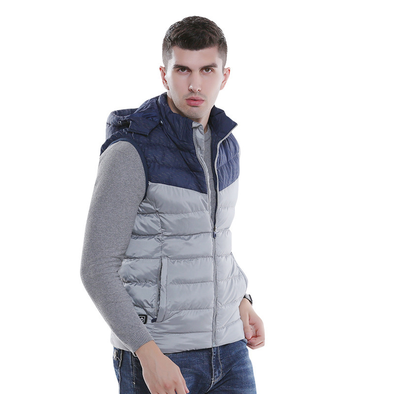 TENGOO Men's Electric Jacket 3 Modes USB Charging Back Heating Body Warmer Clothes Lightweight Washable Winter Thermal Vest