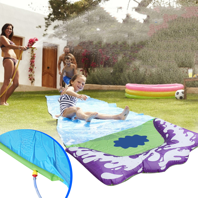 Surf Water Slide Fun Lawn Water Slides Pools For Kids Water Spray Mat Home Backyard Outdoor Children Adult Summer Water Toys