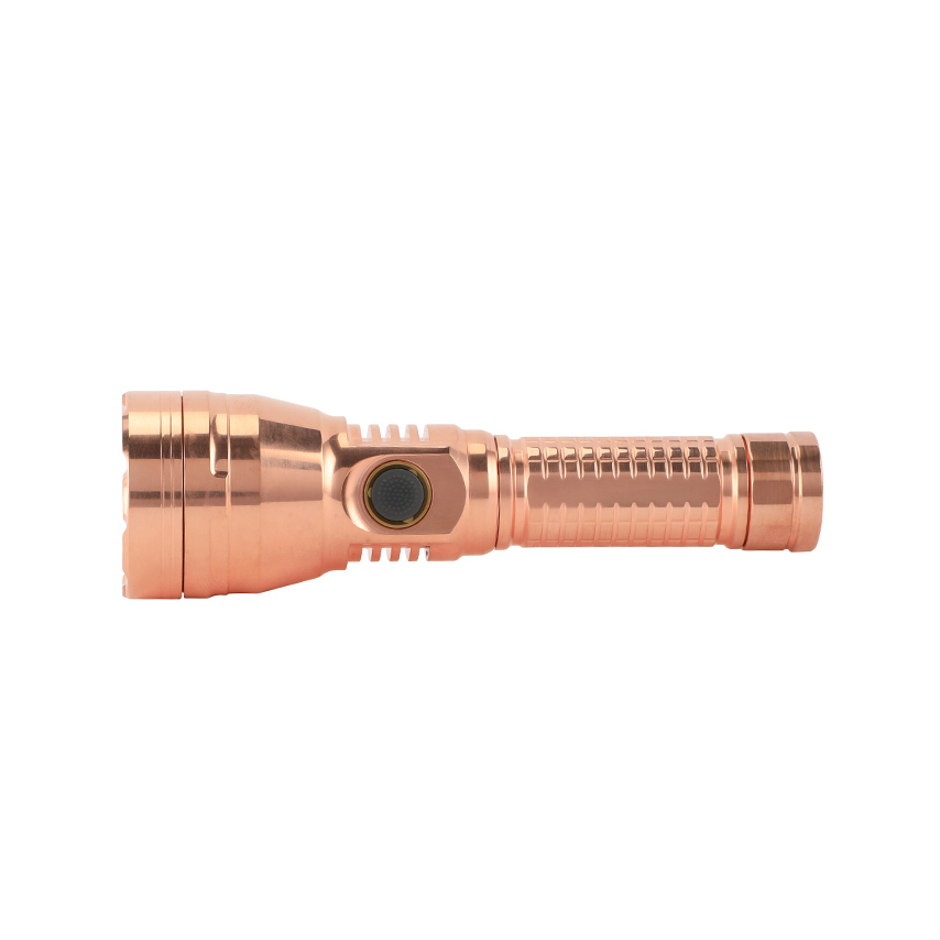 Astrolux FT03 MINI SST40 Copper Brass 2300LM Anduril UI 583m Thrower EDC 18650 18350 LED Flashlight,5000K/6500K,with Upgraded AUX LED
