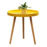 38/50cm Round Side Table Tray Small End Table Coffee Tea Table Indoor Outdoor Storage Table for Home Office