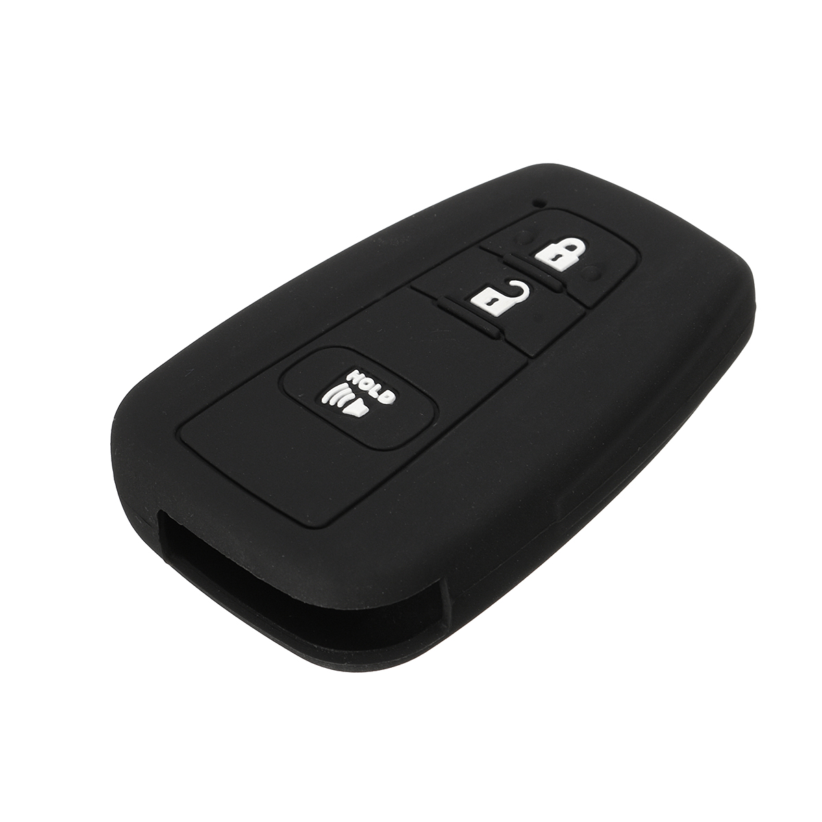 3 BTN Black Silicone Remote Key Cover Shell FOB Case Fit For 2016 Toyota Prius 