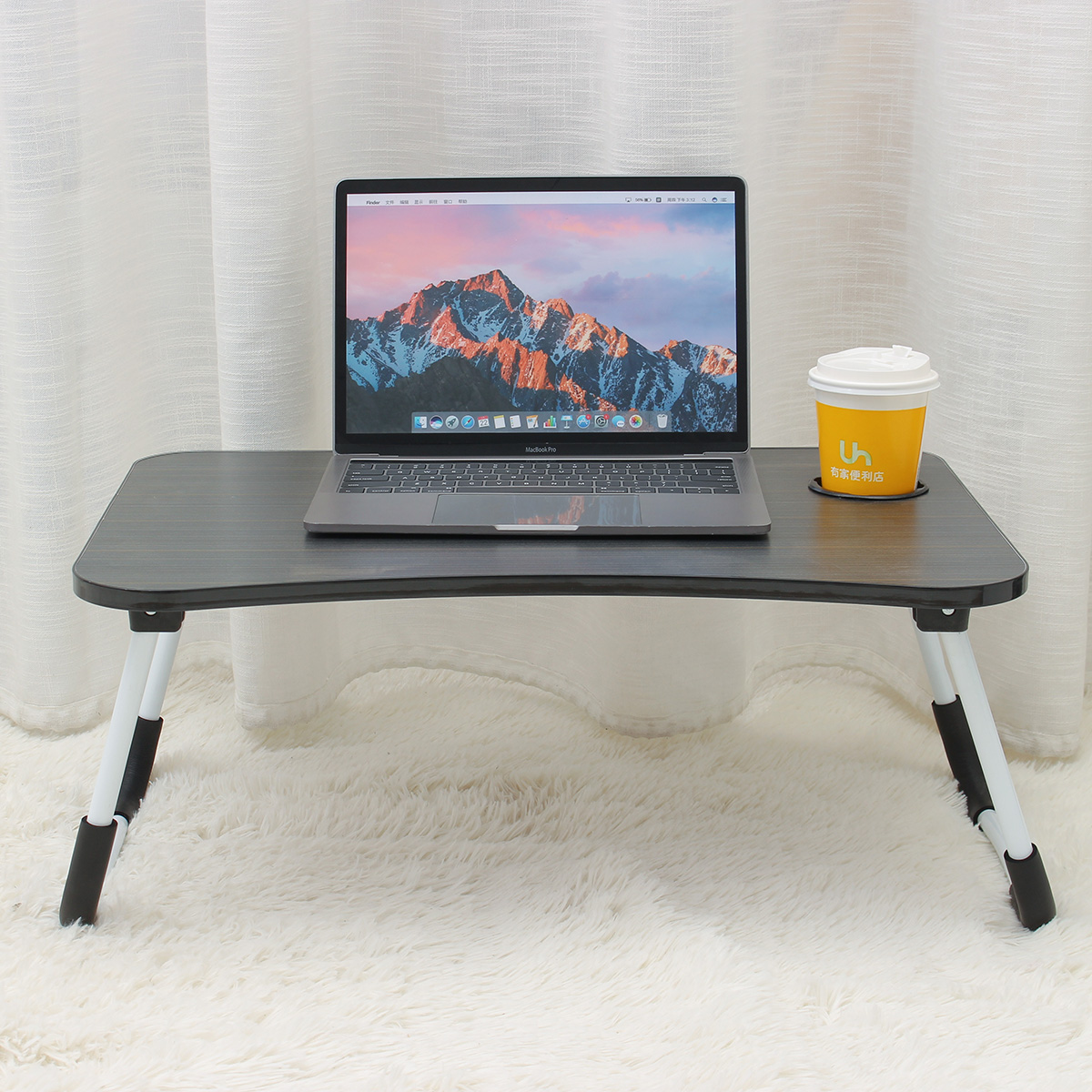 Home Folding Laptop Desk Bed Sofa Laptop Tray Table Desk Portable Lap Small Desk for Study and Reading