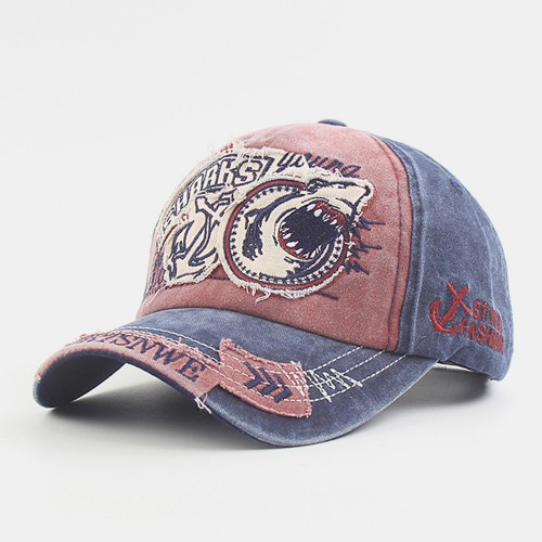 Unisex Cotton Made-old Embroidery Pattern Casual Fashion Sunvisor Baseball Hat