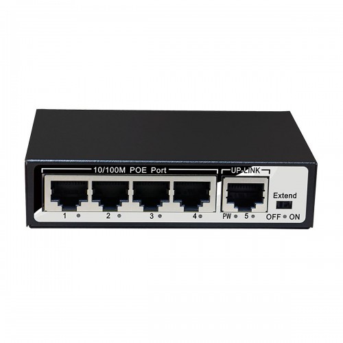 5port POE Switch 100M 4port POE RJ45 Converter Ethernet Switch 250m Remote Monitoring AP Dedicated Support VLAN