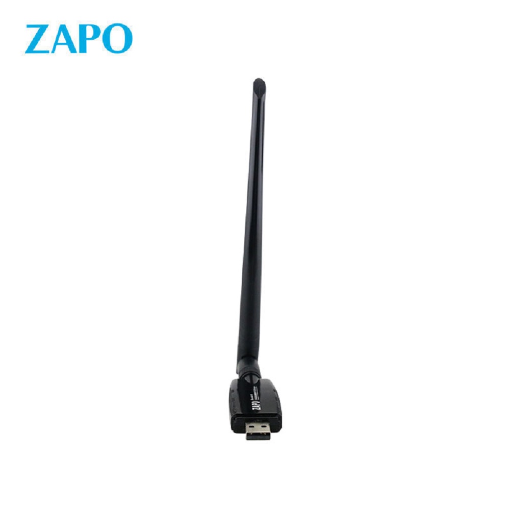 ZAPO Wifi Adapter AC 300Mbps Wireless Wifi Dongle 5Ghz/2.4Ghz Long Range WIFI Receiver Adapter USB with High Gain Antenna Compatible Windows XP/Vista/7/8.1/10