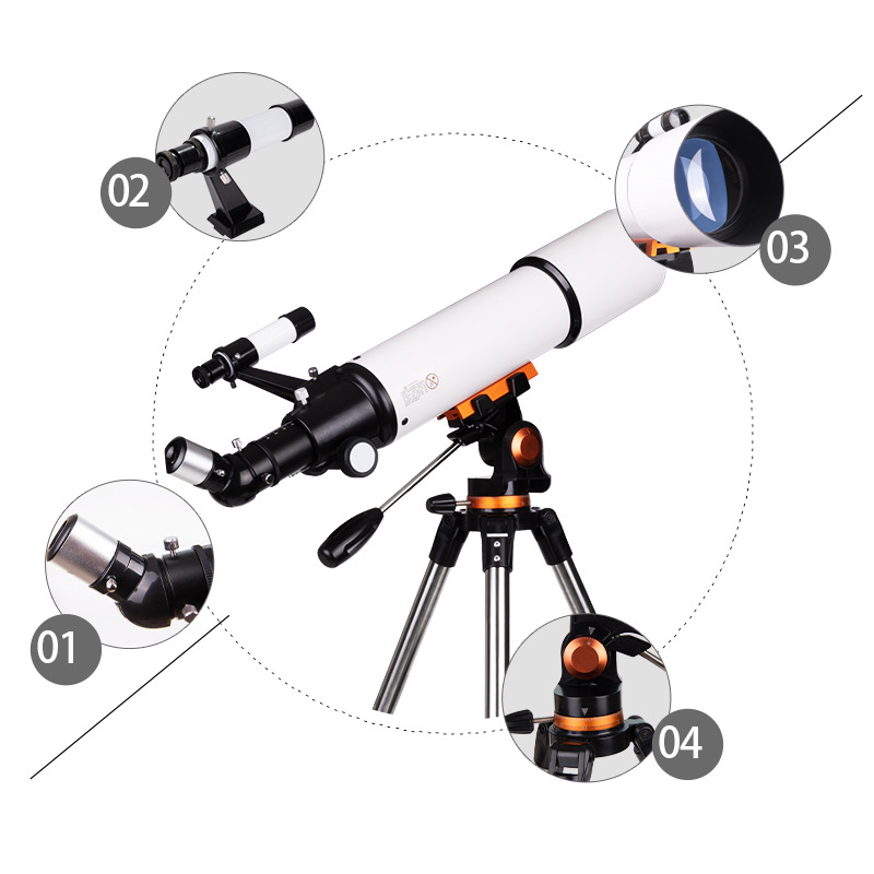 LUXUN LX-50080 20/50/60/150X Astronomical Telescope HD Zoom Refractive High Magnification Space Monocular