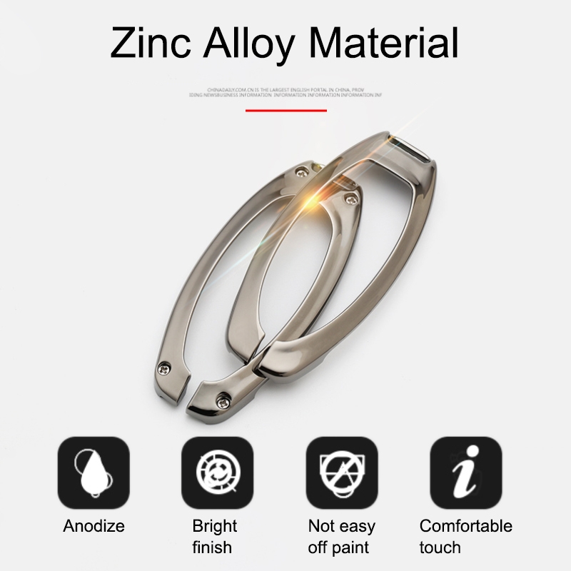 Car Luminous All-inclusive Zinc Alloy Key Protective Case Key Shell for Nissan B Style Smart 3-button (Colour)