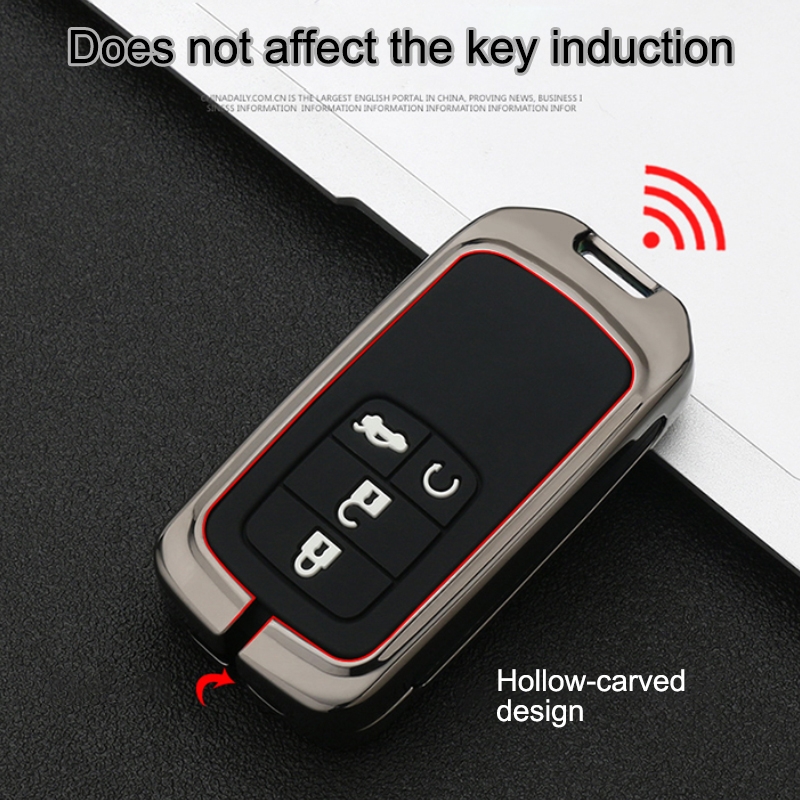 Car Luminous All-inclusive Zinc Alloy Key Protective Case Key Shell for Honda B Style Folding 2-button (Silver)