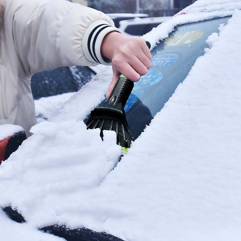 4 PCS Multifunctional Deicing Snow Sweeping Brush for Car Snow Removal Forklifts Glass Winter Defrosting Snow-Clearing Tool