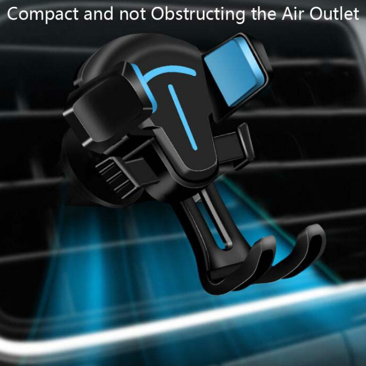 2 PCS Car Phone Holder Air Outlet Car Navigation Bracket Instrument Panel Bracket, Style: Instrument Panel+Air Outlet (Black)