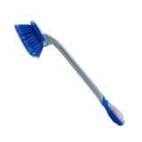 3 PCS Wheel Hub Long-Handled Brush Special Tool For Powerful Decontamination & Cleaning Of Tires, Color: Blue Long Pole