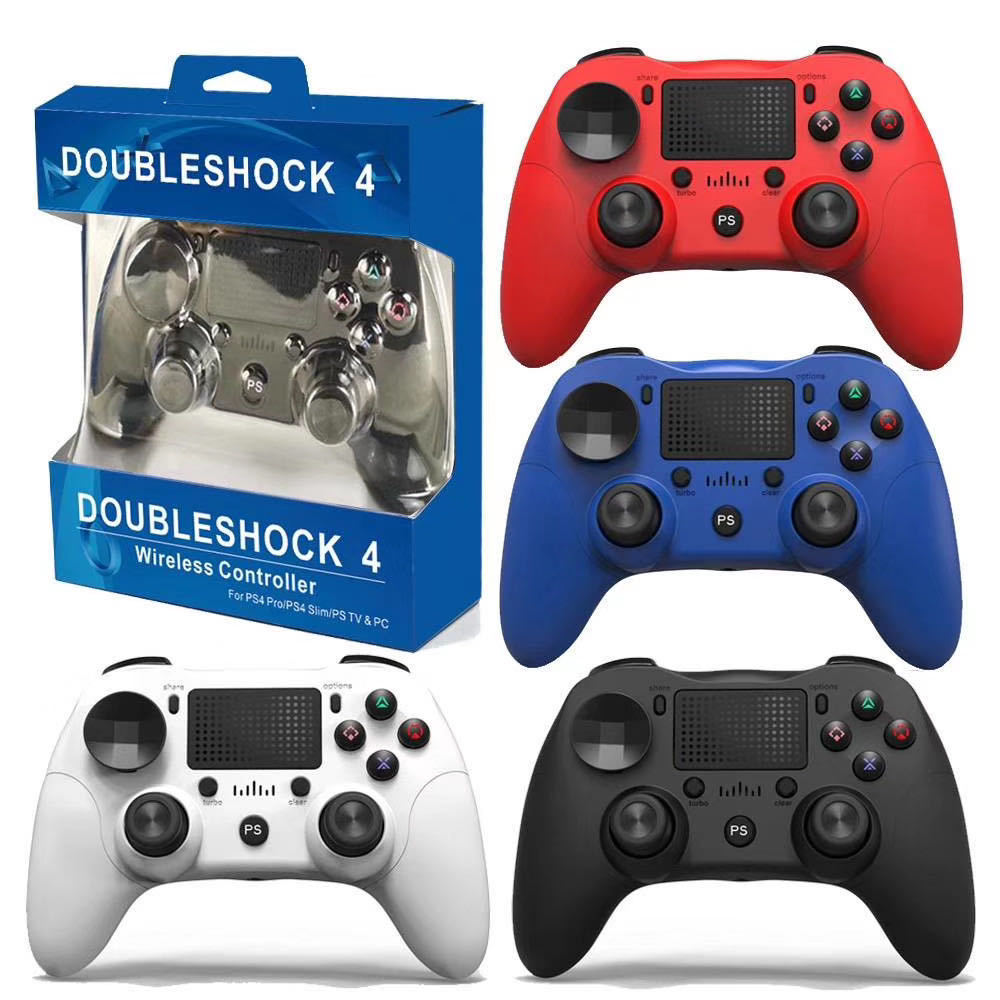 bluetooth 4.0 Wireless Game Controller Six-axis Somatosensory Dual Vibration Gamepad for PS4 Game Console Android Mobile Phone