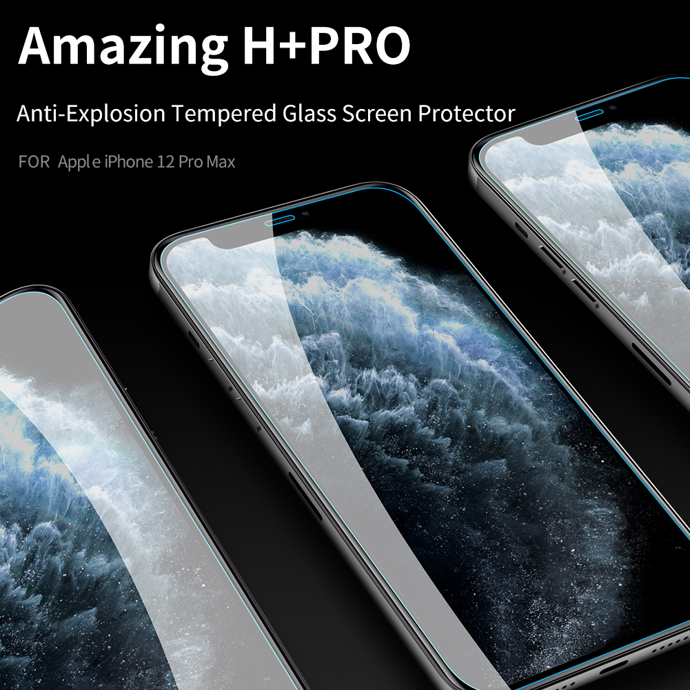 NILLKIN Amazing H+PRO 9H Anti-Explosion Anti-Scratch Full Coverage Tempered Glass Screen Protector for iPhone 12 Pro Max