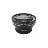 KOMERY 0.45x52mm Wide Angle Lens Macro Micro Single Camera Additional Lens 0.45X 2 in 1 Wide Angle Lens for Camcorder Video Camera